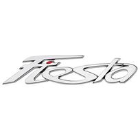 3D Metal Fiesta Logo Badge Sticker Rear Trunk Emblem Decal High-Quality Car Exterior Styling Accessories sidabras