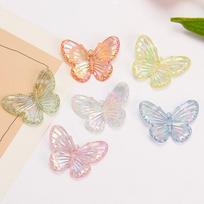 Iridescent 3D Butterfly Cream Glue for DIY Fairy Phone Cases & Hair Clips
