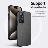 Xiaomi 12/12 Pro Carbon Fiber Leather Magsafe Magnetic Case with All-Inclusive Lens Xiaomi 12 pilka