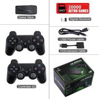 Vaizdo žaidimų konsolė 2.4G dvigubas belaidis valdiklis Game Stick 4K 20000 žaidimai 64GB 32GB retro žaidimai, skirti TV berniukui, dovana 64GB 20000game