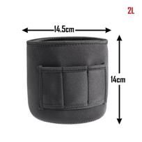 statinės aušinimo striukė Izoliuota statinės striukė Laikykite alų šaltą Mini augintojo neopreno parkas 2L/5L su kišenė CO2 kapsulei black