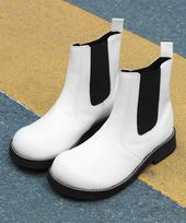 Wetheroad Wtrd5114-1 Mantis Curved Volume Chelsea Boots White [230~280Mm] White/245 black
