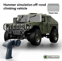 Multifunctional C8835 RC Car Simulation All-terrain 2.4G Remote Control Car Off-road Climbing Electric Truck with LED Light Rechargeable RC Toy Gifts žalia