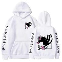Anime Fairy Tail Drabužiai Rudens Vilnos Manga Gobtuvėliai Laisvi Kasdieniai Megztiniai Ilgomis Rankovėmis Streetwear Unisex Megztinis XL