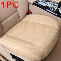 SEAMETAL prabangūs PU odiniai automobilio sėdynės užvalkalai, kvėpuojantys priekinės automobilio sėdynės pagalvėlės automobilių priedai 1pcs front cover smėlis