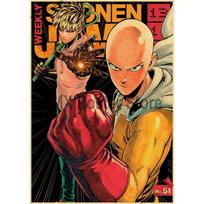 „One Punch Man“ plakatai Estetinis namų dekoras HD spausdinimo paveikslėliai Svetainė Baras Kavinė Sienų menas Tapyba Kraftpopierius Anime plakatas 42x30cm