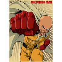 „One Punch Man“ plakatai Estetinis namų dekoras HD spausdinimo paveikslėliai Svetainė Baras Kavinė Sienų menas Tapyba Kraftpopierius Anime plakatas 30x21cm red