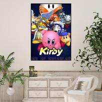 Animacinis mielas K-Kirby žaidimo plakato spaudiniai Sieninė tapyba Miegamojo svetainės sienos lipdukas Biuro mažas 50x70cm No Framed