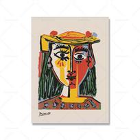 Abstraktus Vintažinis Paveikslas Pablo Picasso Parodos Drobės Plakatas Meno Spaudai Muziejus Moderni Galerija Sienos Paveikslas Namų Dekoras Dovana 50x80cm No Framed black