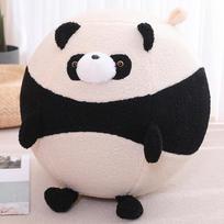 Didelė apvali rutulinė jogos rutulinė pagalvė pliušinė žaislinė lėlė Panda krokodilo lėlė 50cm（0.9kg） balta