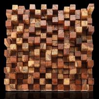 30x30 cm 3D medžio sienų menas Šiuolaikinė medinė plokštė 1 vnt. mozaikinių plytelių sienų apdaila namų biurui arbatos namo fonas sena valties mediena 30 30cm brown