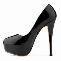 Moteriški Seksualūs Aukštakulniai Stiletai 14cm Super Aukšti Kulniukai Apvalūs Pirštai Platforma Plonas Kulnas Naktinio Klubo Šventinės Suknelės Raudoni Vestuviniai Batai Didelis Dydis 40 black