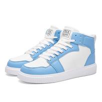 Madingi Raudoni Vyriški Aukštakulniai Sportbačiai Patogūs Odiniai Sportiniai Batai Vyrams Unisex Sportbačiai Hip-Hop Batai Vyrams zapatillas hombre 40 white
