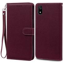 Telefono dėklas Xiaomi Redmi 7A 7 A Matinis TPU Minkštas dangtelis Odinė piniginė Atverčiamas dėklas Xiomi Redmi 7A Redmi7A Dėklas Fundas Bamperis For Redmi 7A black