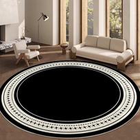 Apvalus kilimas svetainei, biuro stalui, kompiuteriniam žaidimų krėslui, tualetiniam staliukui, neslystantis miegamojo grindų kilimėlis diameter 120cm