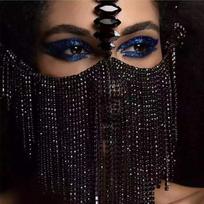 Mada Žavingi Cirkonio Kutų Šydo Kaukės Moterims Bohemiška Veido Papuošalų Grandinėlė Maskarado Šokių Vakarėliui Seksualūs Kostiumų Aksesuarai as the picture-