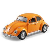1/18 Vabalas Lydinio Automobilio Modelis Metaliniai Liejiniai Klasikinės Transporto Priemonės Automobilio Modelis Aukštas Simuliacinis Garsas Šviesa Kolekcija Vaikų Žaislai Dovana oranžinė
