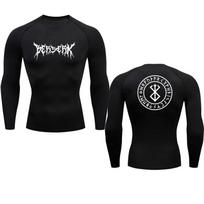 Anime Berserk Compression Tshirt Men Fitness Tight Long Sleeve Sport T Shirt Training Jogging Shirts Gym Sportswear Quick Dry XXXL black