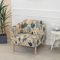 2 dalių bohemiškas Ekero vienvietės sofos užvalkalas, fotelio pagalvėlės užvalkalas, skandinaviškas laisvalaikio sofos užvalkalas Single person gray