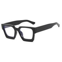 Kvadratiniai įgaubto rėmelio akiniai Naujo stiliaus plokščiu viršumi Madingi Retro rėmelio akiniai 1.56 myopia -3.0 black