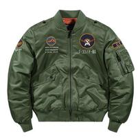 RogueWave Žieminė Hip Hop Storo Šilto Striukė Vyriška Aukštos Kokybės Karinė Motociklininko Ma-1 Aviatoriaus Pilotų Paltai Vyriška Beisbolo Bomber Striukė M black