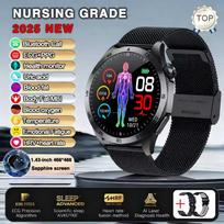 Skirta Xiaomi naujam sveikatos matavimo išmaniajam laikrodžiui vyrams Deguonies kiekis kraujyje Šlapimo rūgštis EKG+PPG Kūno kraujospūdis Bluetooth skambutis Judesio laikrodis mesh belt juoda