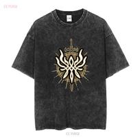 Fire Emblem marškinėliai B FE3H Byleth kardas Trys namai Dimitri Claude Edelgard ilgomis arba trumpomis rankovėmis vintažiniai skalbti su grafika 2XL black