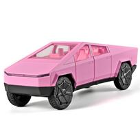 1/32 Tesla Cybertruck žaislai lietas modelis automobilis lydinio metalas pikapas spalvingas vidaus stalo ekranas kolekcija žaidimas vaikams berniukui rožinė
