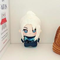 Žaidimo Valorant Jett pliušinis žaislas Animacinis Anime Cosplay Raktų pakabukas Kimštas lėlės krepšio pakabukas white