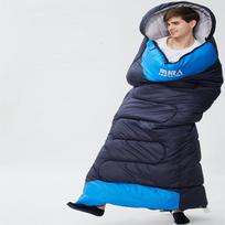 Stovyklavietės miegmaišis, Natūralus žygis šildomas, 1,8 kg, Kelionės lauke, Alpinizmas, Žiemos antklodės, Stovyklavietė, Stovyklavimo reikmenys blue