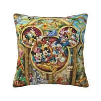 Mickey Mouse ir Donald Duck Anime Pagalvės Užvalkalas 40x40cm Disney Kawaii Animacinis Velvett Nordic Mesti Pagalvę Užvalkalas Namų Dekoras 12x12Inch beige