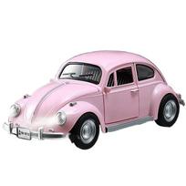 1/18 Volkswagen Beetle 1955 Lydinio Metalinis Diecast Modelinis Automobilis Žaislinis Automobilis Aukštas Simuliacinis Klasikinė Kolekcija Pomėgiai Šventinės Dovanos Vaikui rožinė