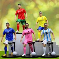 Nauji 1-5 vnt. Futbolo modelio lėlės Animacinis mielas veiksmo figūrėlės Automobilio priedai Futbolo gerbėjų dovanos