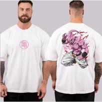 Dragon Ball Retro Printing Summer T-shirt Men Women Casual Sports Loose Comfortable Pure Cotton Oversized Short Sleeve Animation XS white