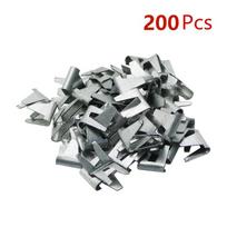 1 Set Pet Cage Installation Tools Chicken Rabbit Cat Dog Cage Fastening Accessories Buckle Nail Cage Clip Installation Tools gray