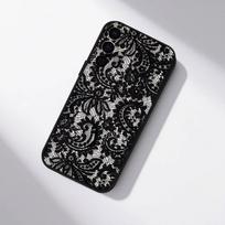 Senovinio nėrinio telefono dėklas, skirtas Samsung S25, S24, S21, S22, S23, S30, Ultra, S20, Plus, Fe, Lite, 5G, Juodas dangtelis Samsung S24fe gray