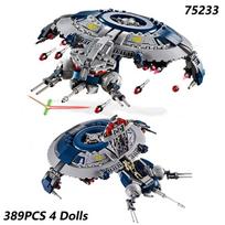 MOC 75233 Droidų ginkluotasis lėktuvas Statybiniai blokeliai Modelis Plytos Kosminis kovotojas 389 VNT Žaislai Vaikams Suaugusiems Gimtadienio Kalėdinės Dovanos NO Original BOX gray