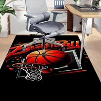 1 vnt. krepšinio lanko kilimas Biuro kilimėlis Namų dekoras Plotinis kilimas Šventinė dovana Biuro stalo kėdės kilimėlis Ilgaamžė medžiaga 80cm by 120cm gray