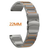 22 mm titano dirželis, skirtas Amazfit Balance GTR 4/3/2, prabangus verslo apyrankės juostelė, skirtas Huawei Watch GT5 Pro GT4 46mm 4Pro Ultimate For Huawei Watch 4 gray