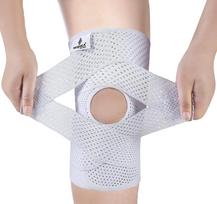 Neenca Kelio įtvaras Kelio skausmo malšinimui Kompresinė atrama Su oro tinklelio audiniu Šoniniai stabilizatoriai Menisko plyšimui, ACL, Artritui XL balta