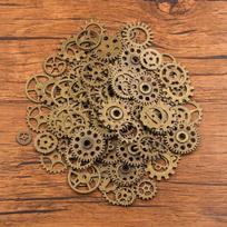 Steampunk pavaros: Įvairūs stiliai, 10 spalvų, 10-25 mm, „Pasidaryk pats“ papuošalų aksesuarai 50g antikvarinės bronzos spalvos