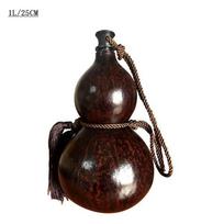 500ML/1000ML Vyno butelis Didelės talpos moliūgo formos gėrimų indas Naujas moliūgo formos vandens butelis Dovana vyrams L black
