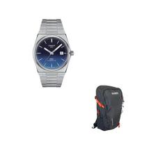 TISSOT PRX Automatinis Mechaninis Laikrodis 100m Vandeniui Atsparus Unisex Laikrodis 40mm Mėlynas Ciferblatas Nerūdijančio Plieno Korpusas T137.407.11.051.01 Blue Dial Sports Backpack gray