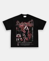 Vintažiniai Devil May Cry Marškinėliai Y2K Retro Žaidimų Marškinėliai Grynos Medvilnės Vyrams Moterims Trumpomis Rankovėmis Aukštos Kokybės Vyriški Moteriški Drabužiai Streetwear M juoda