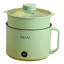 Electric Hot Pot Easy to Clean Cooking Pot 2 Gears Adjustable with Boil Dry Protection for Shabu Shabu Soup Pasta Eggs Noodles žalia