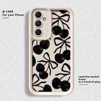 Telefono dėklas Samsung Galaxy A26 A32 A56 A12 A13 A15 A16 A51 A73 A35 A36 A53 A54 A71 A72 A34 A23 Stilingas vyšnių raštas Galaxy A56 5G