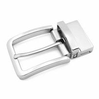 Pasukamas sagtukas su segtuku Pin sagties diržui Atsitiktinis Formalus diržas Dvigubo užsegimo Metalinis diržo sagtukas su segtuku 33-34 mm diržui sidabras