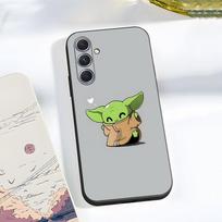 Mielas Kūdikis Y-Yoda Telefonų dėklas Samsung A56 A36 A26 A16 A15 A25 A35 A55 A14 A34 A24 A54 Juodas Minkštas Korpusas Samsung A34 gray