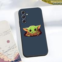 Mielas Kūdikis Y-Yoda Telefonų dėklas Samsung A56 A36 A26 A16 A15 A25 A35 A55 A14 A34 A24 A54 Juodas Minkštas Korpusas Samsung A32 4G