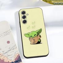 Mielas Kūdikis Y-Yoda Telefonų dėklas Samsung A56 A36 A26 A16 A15 A25 A35 A55 A14 A34 A24 A54 Juodas Minkštas Korpusas Samsung A14
